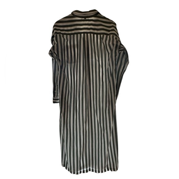 New Alex Mill Kerry Shirtdress Positano Stripe Size Large - Picture 6 of 10